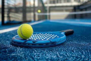 Equipment and court for paddle or padel tennis - 788335718
