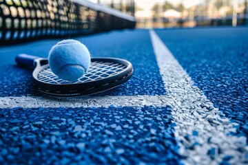 Equipment and court for paddle or padel tennis - 788335790