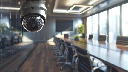Office CCTV camera in a boardroom - 788336188