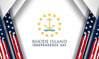 Rhode island independence day vector illustration.	