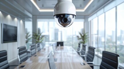 Office CCTV camera in a boardroom - 788336320