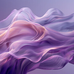 A purple and pink wave of fabric with a purple background