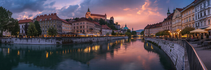 Great City in the World Evoking Ljubljana in Slovenia