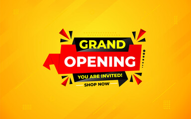 Grand opening sale banner. Grand opening sale banner template for social media, website, business, marketing, and advertising. Grand opening abstract vector design Illustration.