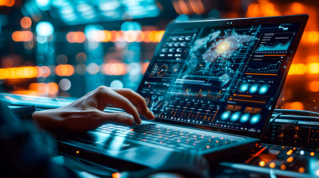 Photo of guy hands arms working front back end programming indoors workstation workshop home