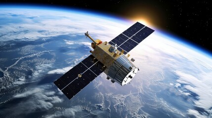 Remote sensing satellites for environmental AI generated
