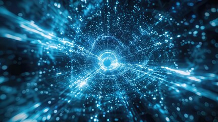 Obraz premium Cosmic Illusion: A Vast and Ethereal Nebula in Space