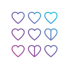 Heart vector icon