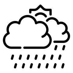 drizzle outline icon