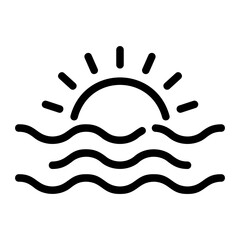 sunrise outline icon