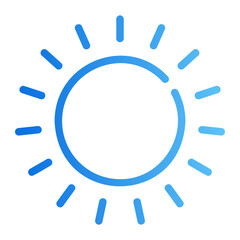 sun gradient icon