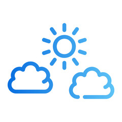 cloudy gradient icon