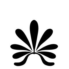 Palmette Element Symbol Vector 