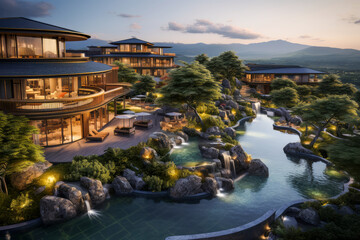Elegant Mountain Resort with Healing Hot Springs