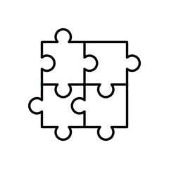 Puzzle  vector icon