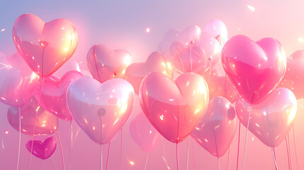 
Embrace of Warmth
A heartfelt ascent into a rosy glow, where love-filled balloons carry wishes and dreams into the embracing dusk.