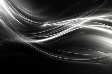 Modern Black Background Line Light Abstract, Abstract fractal background,,Fractal art for creative design. Decoration for wallpaper, desktop, poster, cover booklet. Print for clothes, t-shirt. - obrazy, fototapety, plakaty