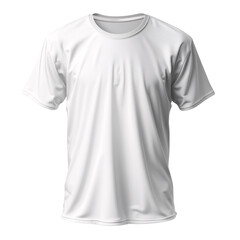 white T-shirt mockup_hyperrealistic_hyper detailed_isolated on transparent background