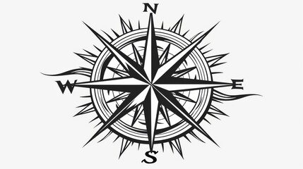compass rose and compass 
