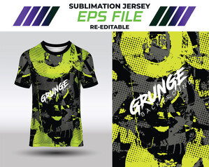 Sport jersey design, fabric textile for sublimation