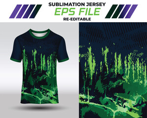 Sport jersey design, fabric textile for sublimation