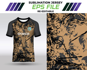 Sport jersey design, fabric textile for sublimation