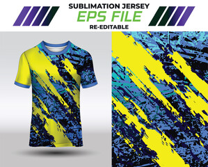 Sport jersey design, fabric textile for sublimation