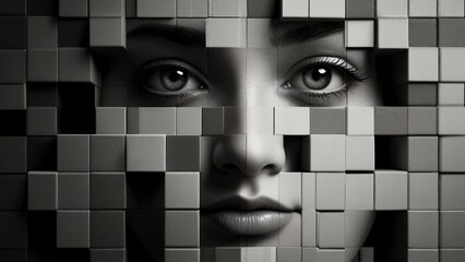 Android Man in pieces 