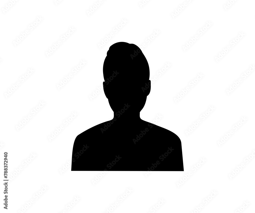 Fototapete Default anonymous user portrait icon design. User member, People icon in flat style vector design and illustration.

