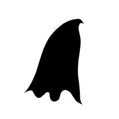 Silhouette Of Superhero Cloak 