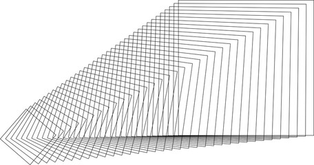 Square dynamic lines shape. Technology concept
