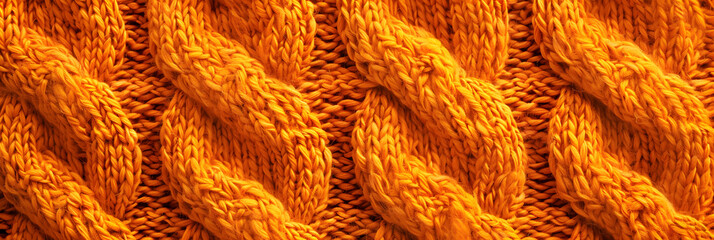  Closeup of a knitted orange sweater with a braid pattern  ,Knit Texture Golden Geometric Patterns Adorning Fabric Knitted Mustard Background    
