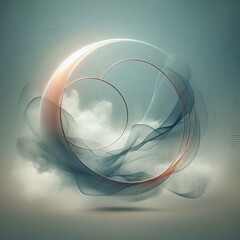 abstract artwork wall art wallpaper, abstract background with circles