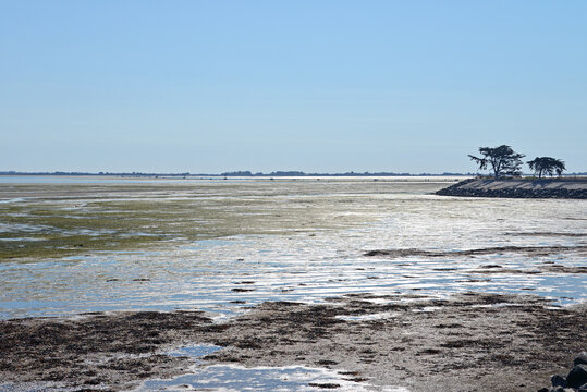 Blick von der Ile de Noirmoutier auf das Festland