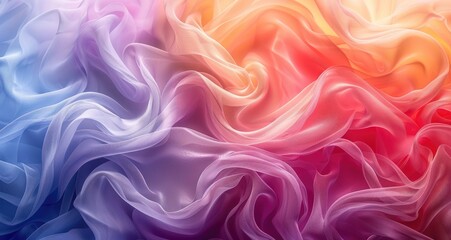 Obraz premium Abstract background with soft pastel colors and beautiful ruffles of fabric. Colorful abstract wallpaper