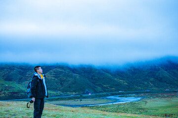 Young people on Tagong Grassland, Garze Tibetan Autonomous Prefecture, Sichuan Province