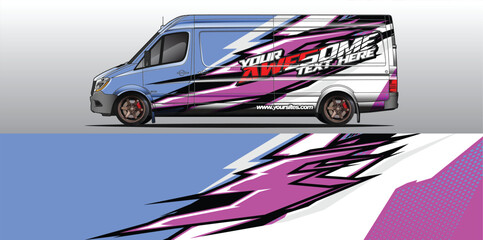 Vibrant and stand out Vector Backgrounds for Vehicle Wraps: Stand Out on the Road