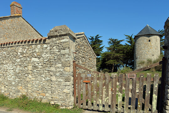 Alte Windm&uuml;hle auf der Ile de Noirmoutier