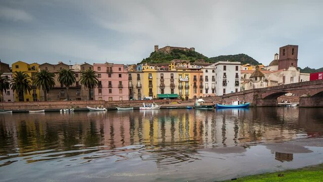 town of bosa in sardinia