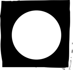 Square brush frames with circle border element