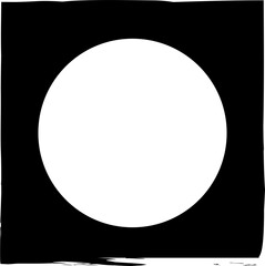 Square brush frames with circle border element