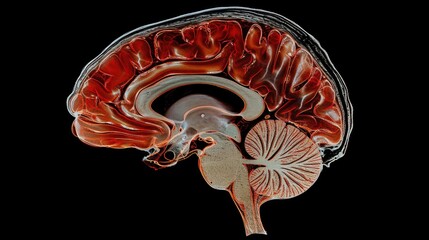 Neurology Insight: MRI Brain Scan with Annotations