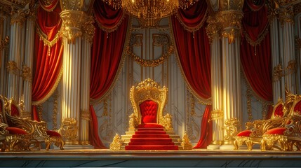 Fototapeta premium Royal Elegance: The Majesty of Thrones