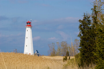 View of Long Point Lighthouse in Ontario, Canada