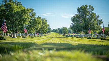 Memorial Day Tribute at National Cemetery

