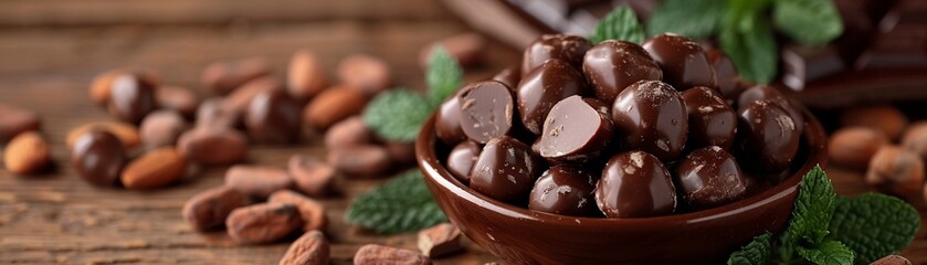 Chocolatecovered nuts