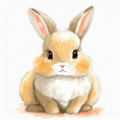 Fototapeta premium Rabbit Isolated on White