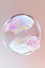 Photorealistic Soap Bubble Illustrations Capturing Ethereal Beauty, Lyrical Movement, and Whimsical Atmosphere in Dreamy Pastel Colors, Surreal Fantasy Art, Enchanting Decor, and Wedding Resources.