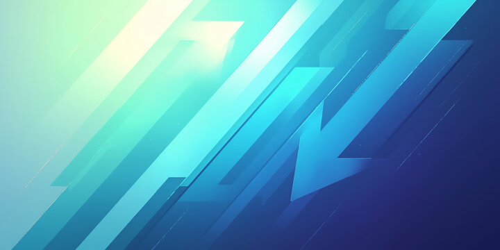 A dynamic digital artwork featuring bold blue arrows pointing downwards against a soft gradient background, creating a sense of motion and possibly symbolizing a downward trend or decline in business.