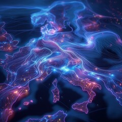 Cyber Currents of Western Europe map